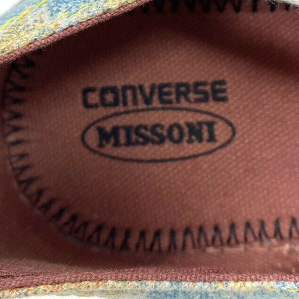 Converse All Star Missoni Blue Pink Glitter Size 7 - Picture 8 of 9